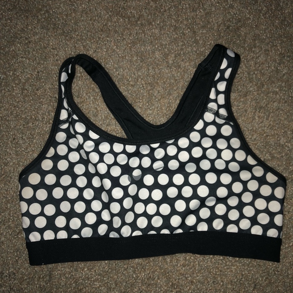 nike polka dot sports bra